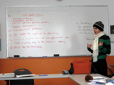 proficient-english-debate-5 Natali lays out her team's argument