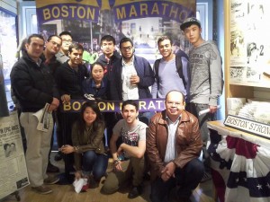 Low-Intermediate English Class at the Marathon exhibit