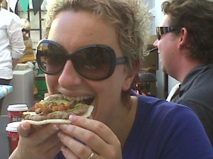 Nicoletta tucks in!