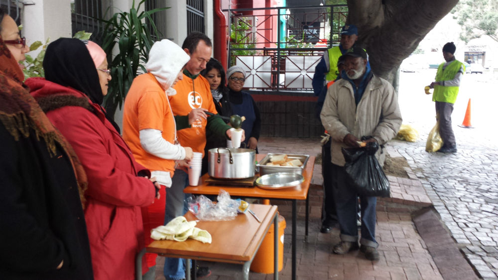 EC Cape Town giving back to the less fortunate on Mandela Day.
