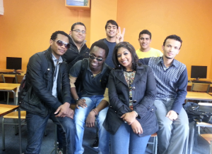 With my Pre-Intermediate class from 2013