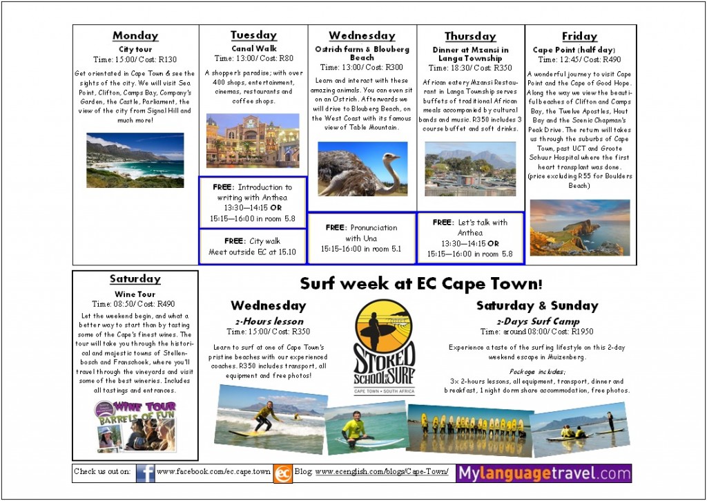 EC Cape Town's activities