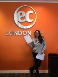 Camilla when finished her General English Course Camilla when finished her General English Course