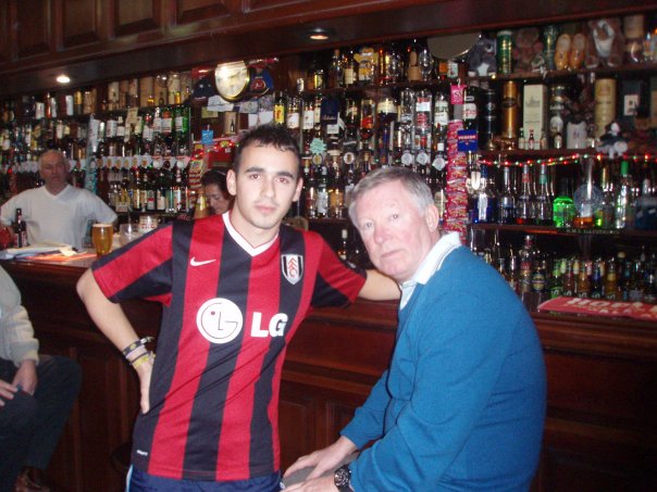 Sir Alex Ferguson and student David Lopez Reguera Sir Alex Ferguson and student David Lopez Reguera