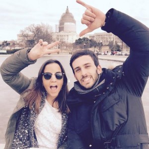 Mafalda and her friend in Washington DC