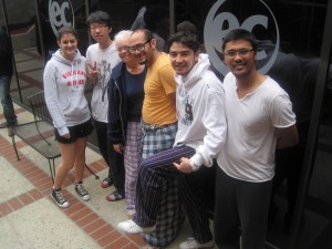 pajamaday0119-002 Marilyn and students rocking the casual look!