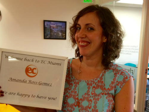 EC Miami Center Director is back from her maternity leave
