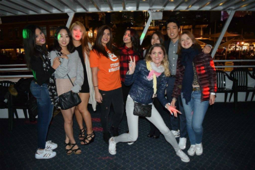 Zelal, EC Miami's Student Ambassador, led the Dance Cruise activity two weeks ago
