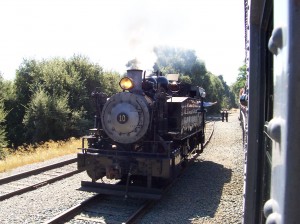 Historic steam engine, California Railroad Museum