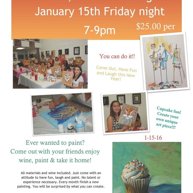 Make some friends and try your hand at painting!