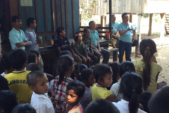 Country Manager tells the community they will have a school