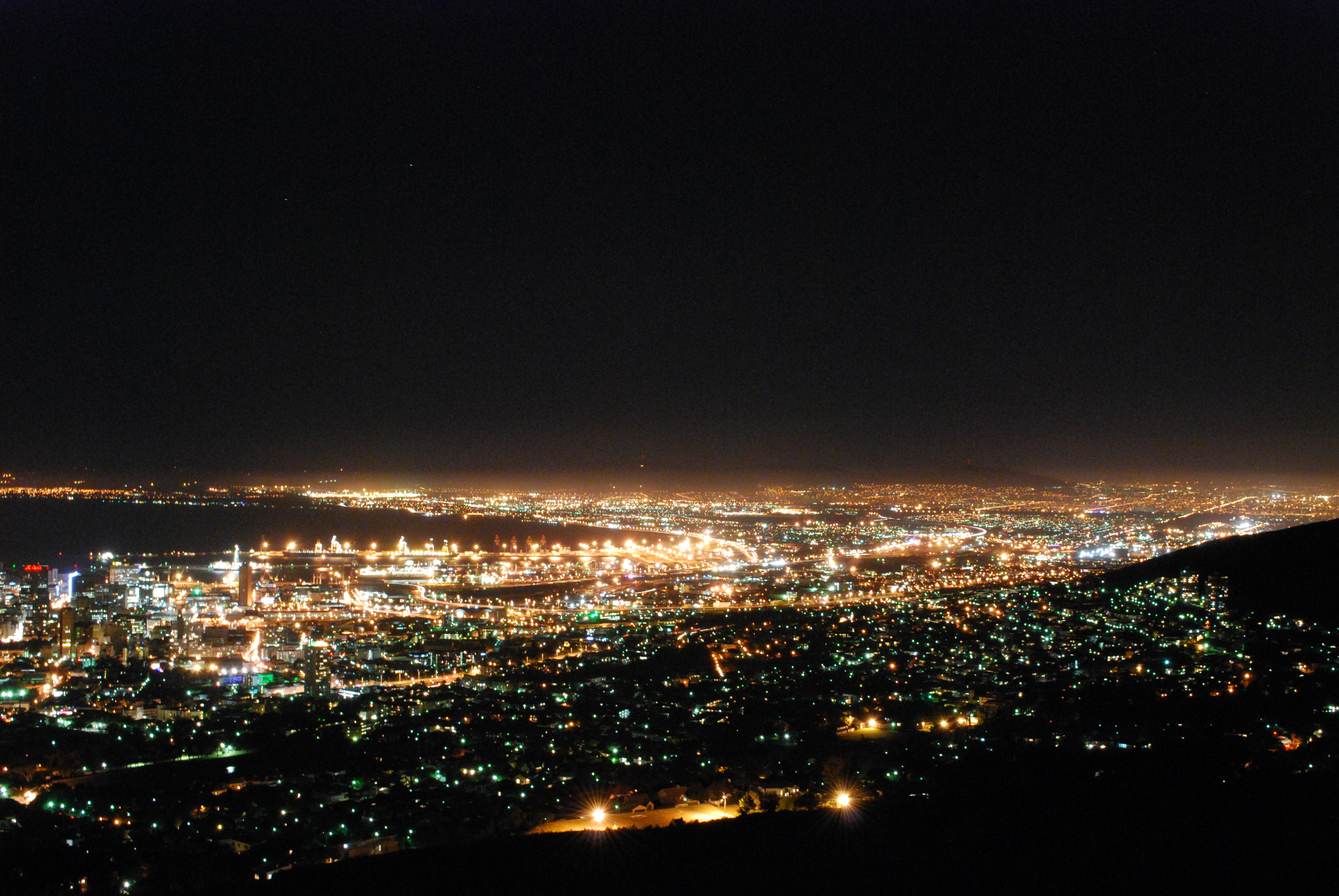 Night View City of Cape Town