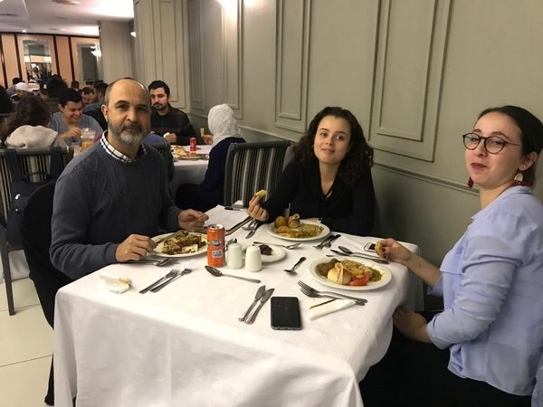 EC staff enjoying their meals at the Iftar dinner EC staff enjoying their meals at the Iftar dinner