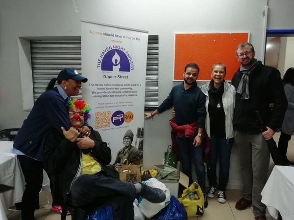 Delivering donations to The Haven Night Shelter Delivering donations to The Haven Night Shelter