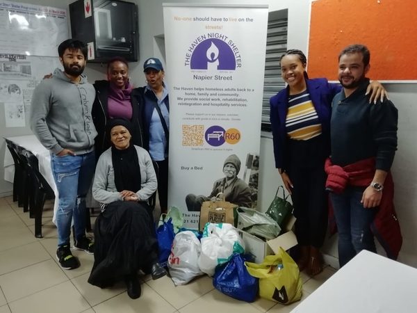 Students delivered some donations to the shelter.