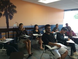 EC students attending a Toefl class