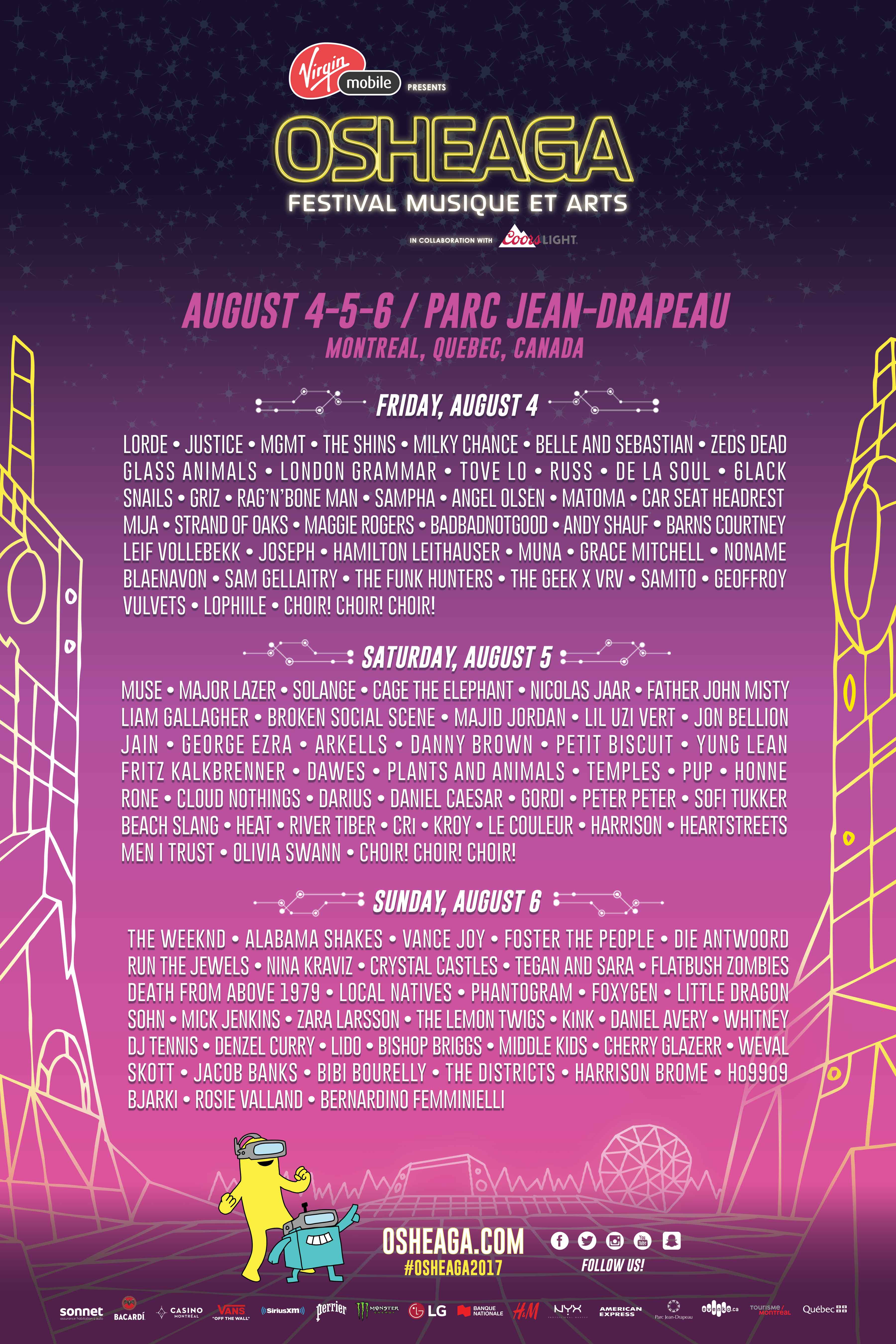2017 music festival calendar