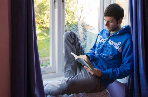 A student from EC Brighton taking a break in his home stay accommodation.