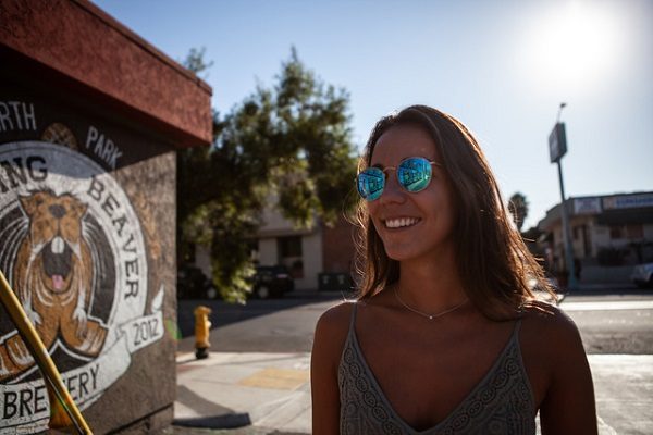 Estudiante feliz en San Diego