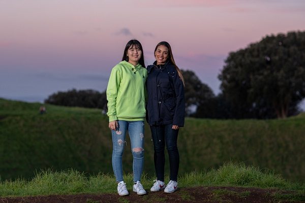 Amigas en el Mount Eden en Auckland