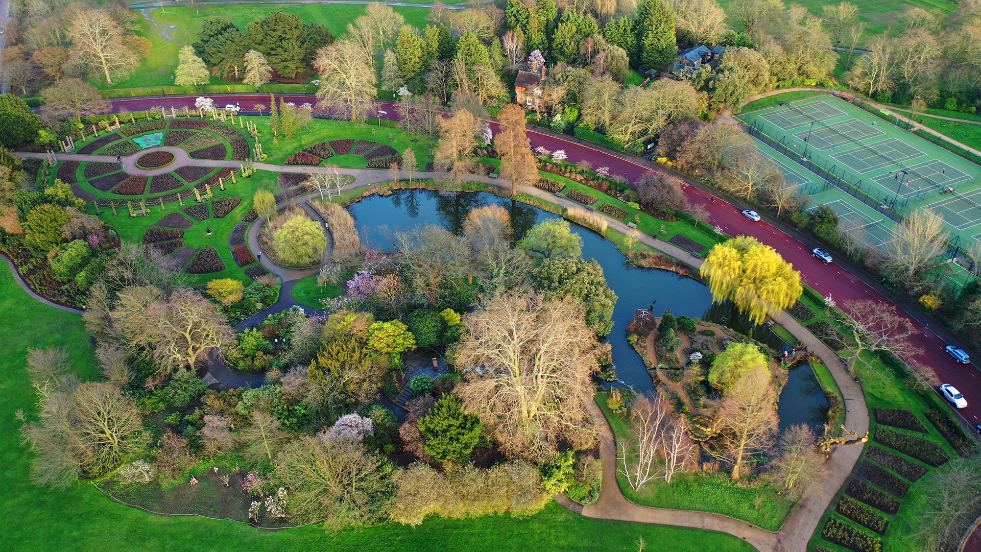 Queen Mary's Garden vicino a Camden Town, Londra