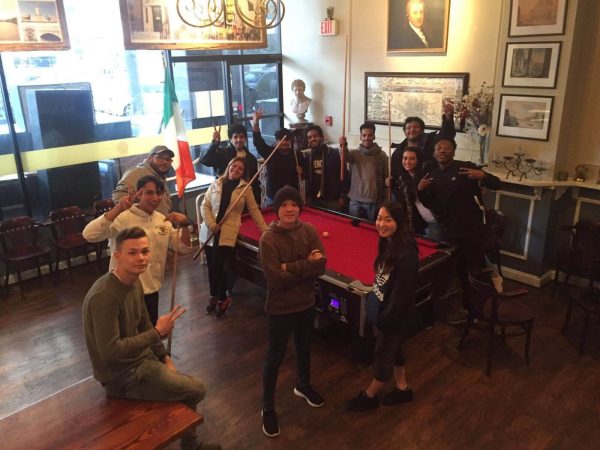 EC Washington students enjoy watching Barcelona vs. Chelsea match