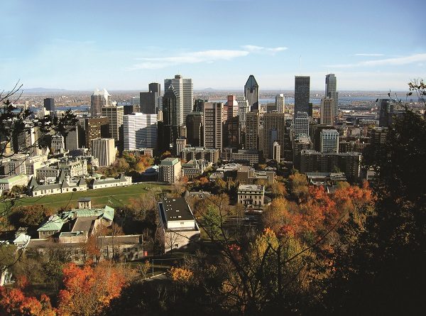 Vista da cidade de Montreal