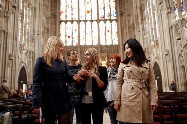Passeios estudantis em Cambridge